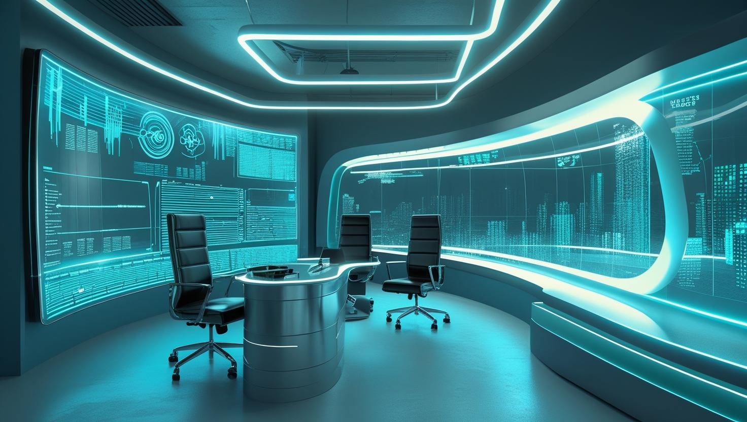 Galaxy Trade Office - 未来的なデジタルオフィス空間